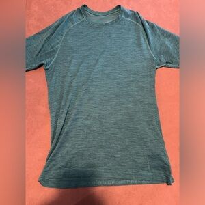 Lululemon Metal Vent Tech Shortsleeve Shirt Turquoise/Green Medium